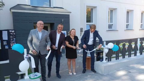 Slavnostní otevření nově rekonstruované školky ve Vážanech nad Litavou.
