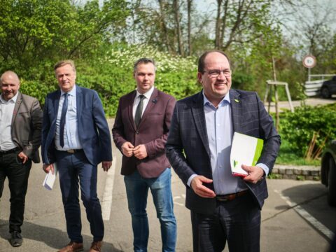 Setkání s ministrem zemědělství Markem Výborným na téma čištění vod v obcích